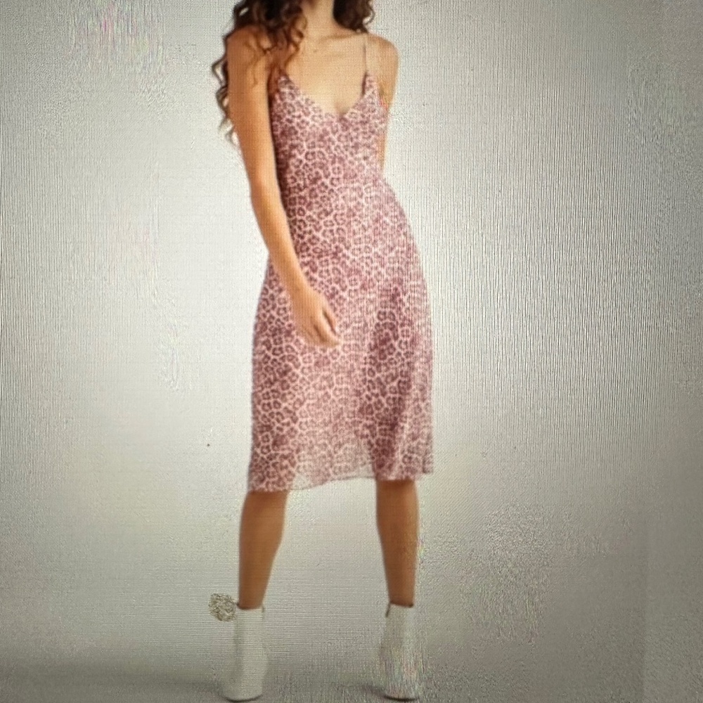 7 For All Mankind Animal Print Slip dress.NWT